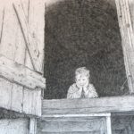 An Old Barn, 14x17 graphite on paper