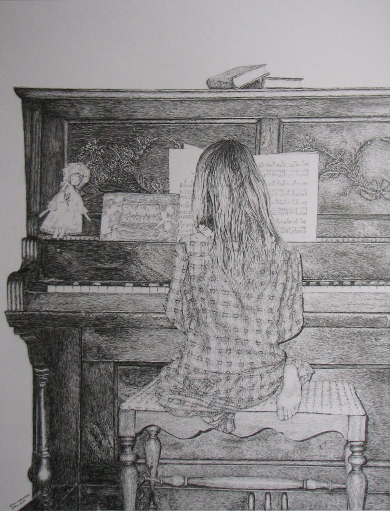 Pencil drawing, John Huisman, artist, Ely, MN, minnesota
