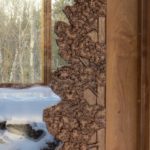 Tree panel carving