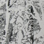 "Winter" pen and ink on paper