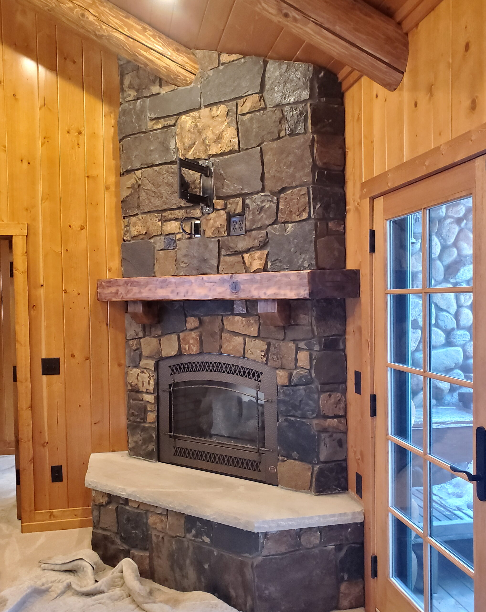 Bedroom mantel Custom fireplace mantel by John Huisman