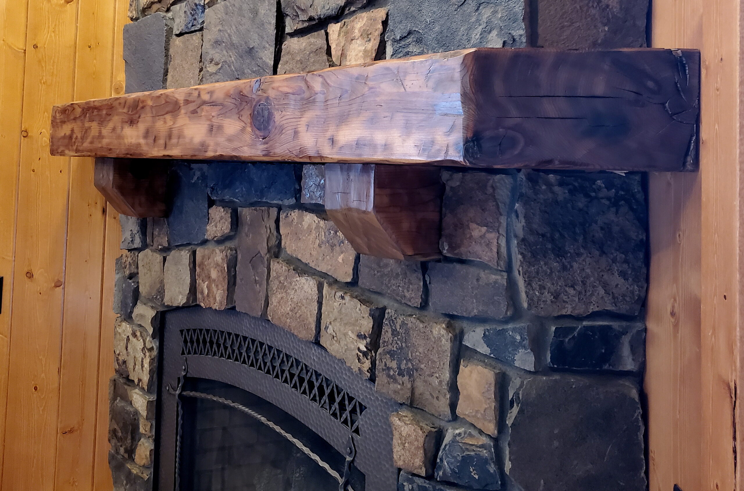 Mantel close up Custom fireplace mantel by John Huisman