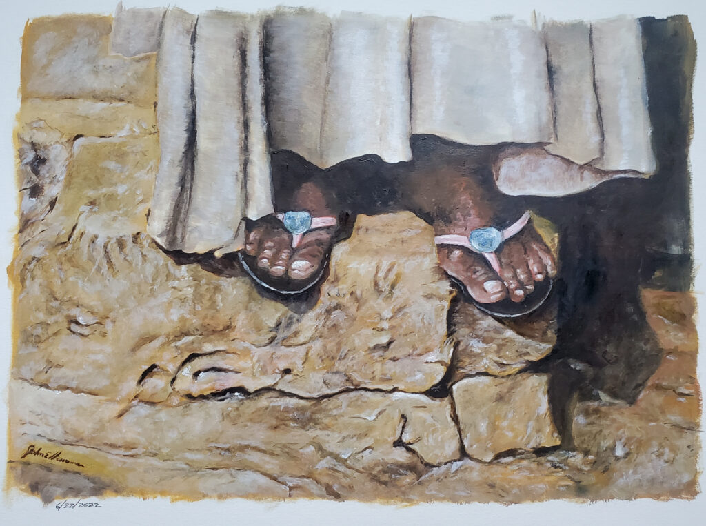 Oil painting on paper by Joh Huisman 6-22-22