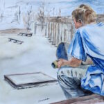 Oil painting by John Huisman